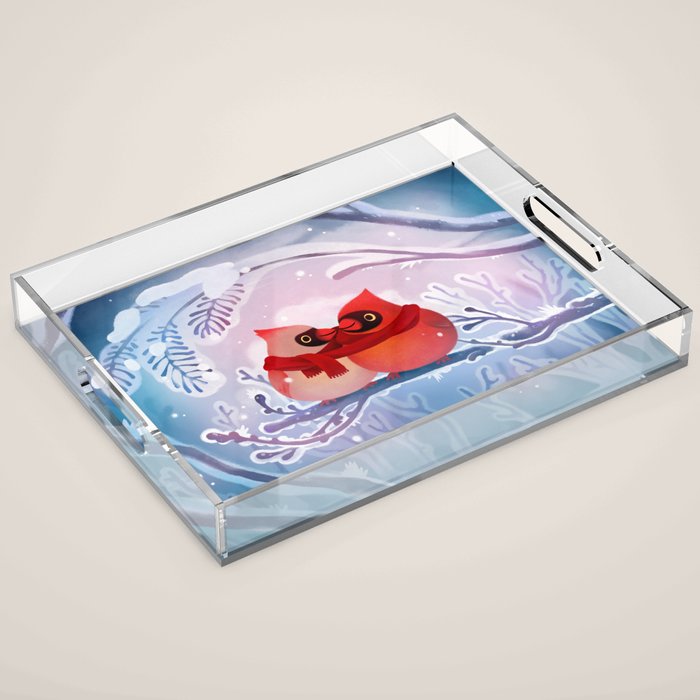 winter lovers Acrylic Tray Gallery Image 1