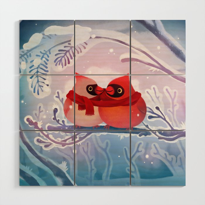 winter lovers Wood Wall Art Gallery Image 1