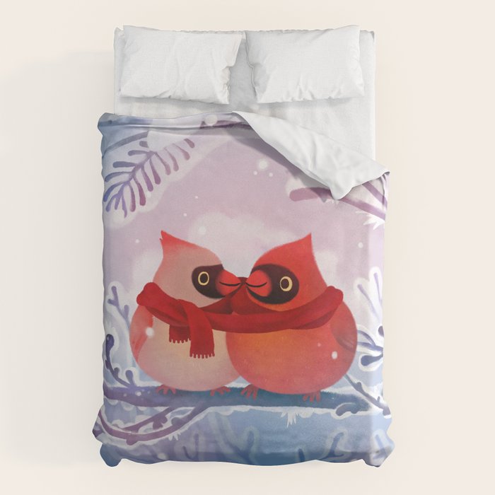 winter lovers Duvet Cover Gallery Image 1