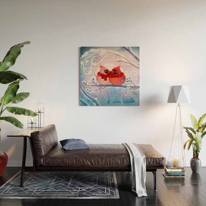 winter lovers Wood Wall Art Gallery Image 2