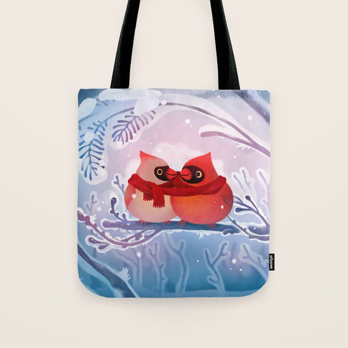 winter lovers Tote Bag Gallery Image 1