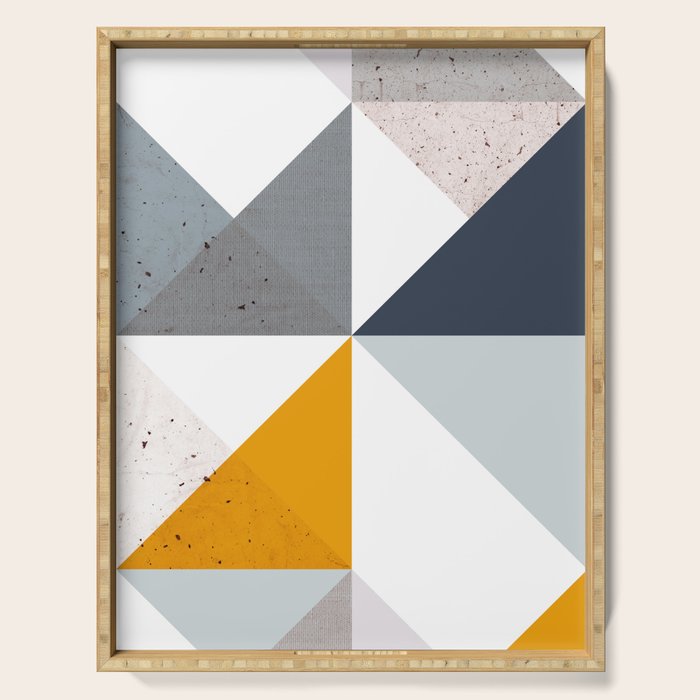 Modern Geometric 18/2 Serving Tray Gallery Image 1