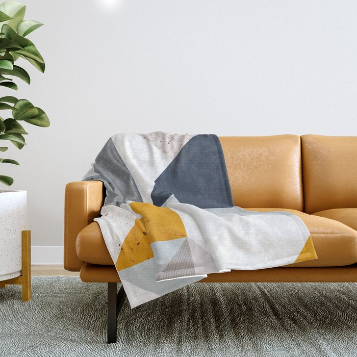 Modern Geometric 18/2 Throw Blanket Gallery Image 1