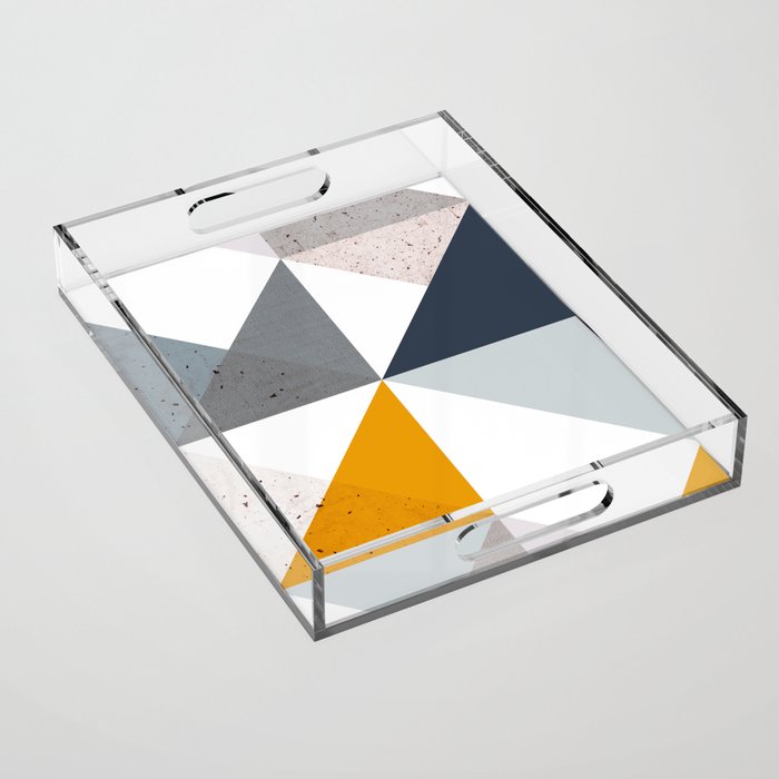 Modern Geometric 18/2 Acrylic Tray Gallery Image 1