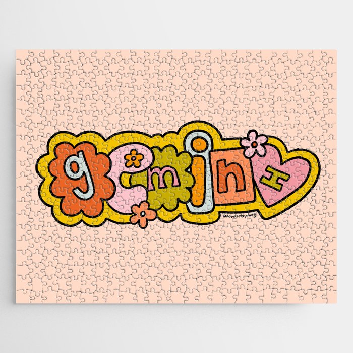 Gemini Doodle Letters Jigsaw Puzzle Gallery Image 1