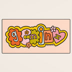 Gemini Doodle Letters Desk Mat Gallery Image 3