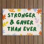 Stronger and Gayer Than Ever Outdoor Rug Gallery Image 1