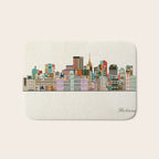 richmond virginia skyline Bath Mat Gallery Image 1