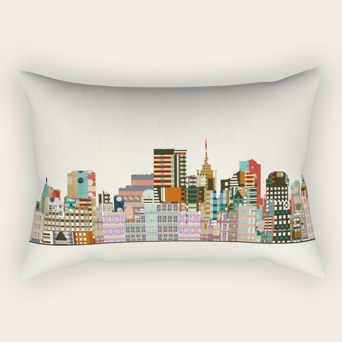 richmond virginia skyline Rectangular Pillow Gallery Image 2