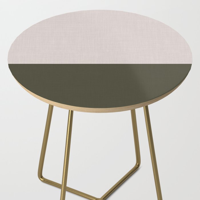 Linen Duo (Beige & Olive) Side Table Gallery Image 2