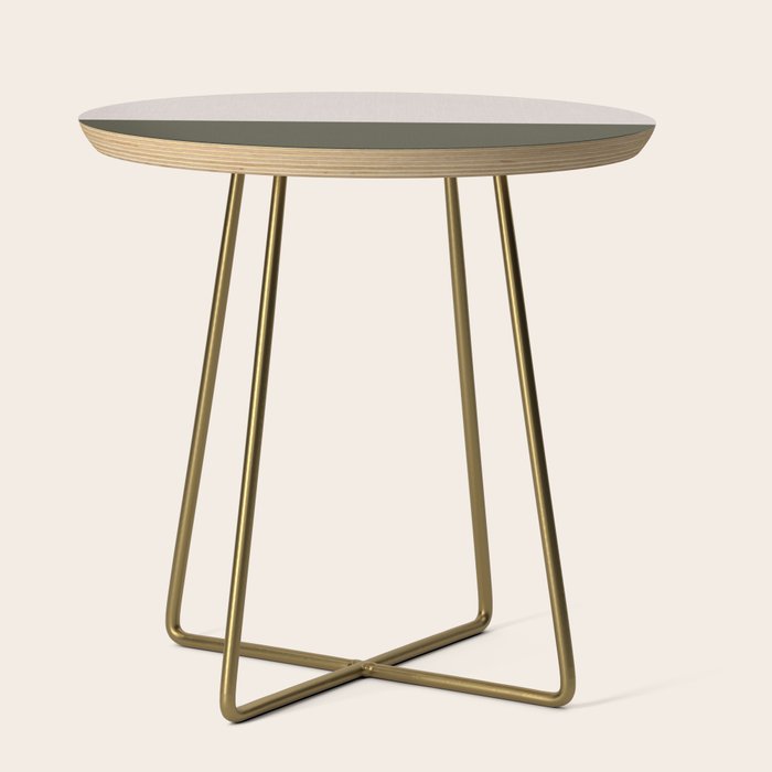 Linen Duo (Beige & Olive) Side Table Gallery Image 1