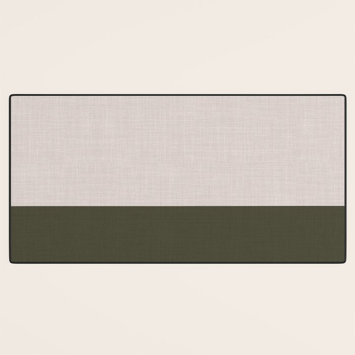 Linen Duo (Beige & Olive) Desk Mat Gallery Image 3