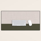 Linen Duo (Beige & Olive) Desk Mat Gallery Image 1