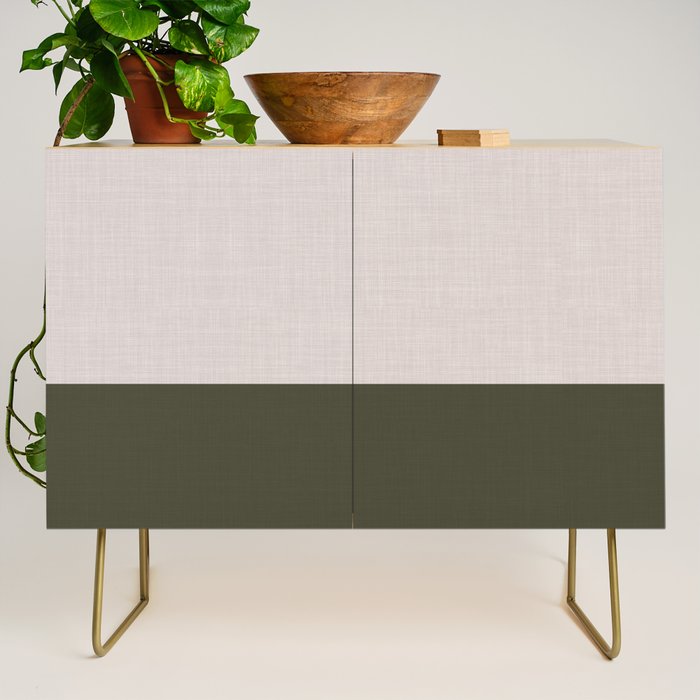 Linen Duo (Beige & Olive) Credenza Gallery Image 1