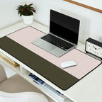 Linen Duo (Beige & Olive) Desk Mat Gallery Image 2