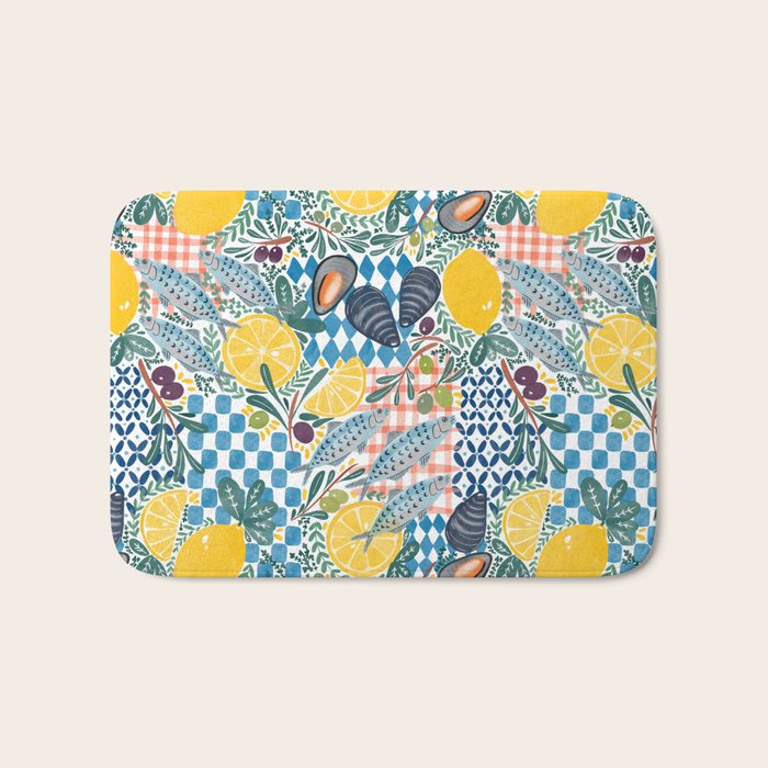 Citrus Coastal Adventure Bath Mat Gallery Image 1
