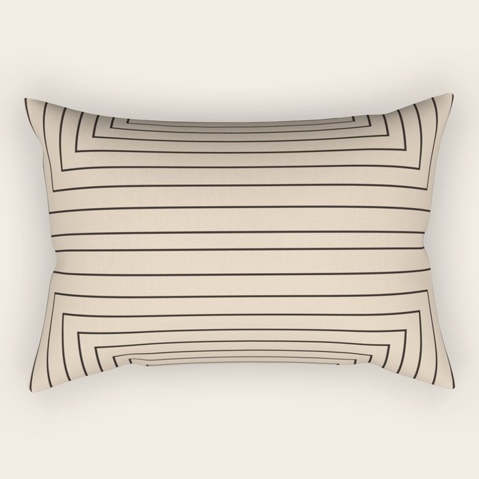 Layers 2 black Rectangular Pillow Gallery Image 1