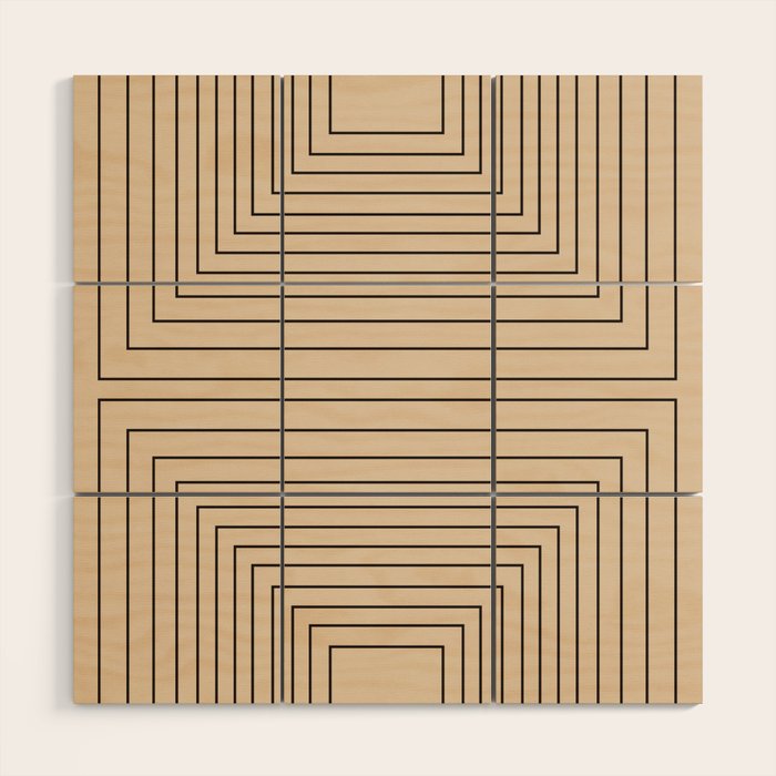 Layers 2 black Wood Wall Art Gallery Image 1