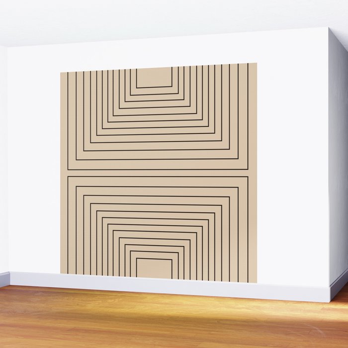 Layers 2 black Wall Mural Gallery Image 2