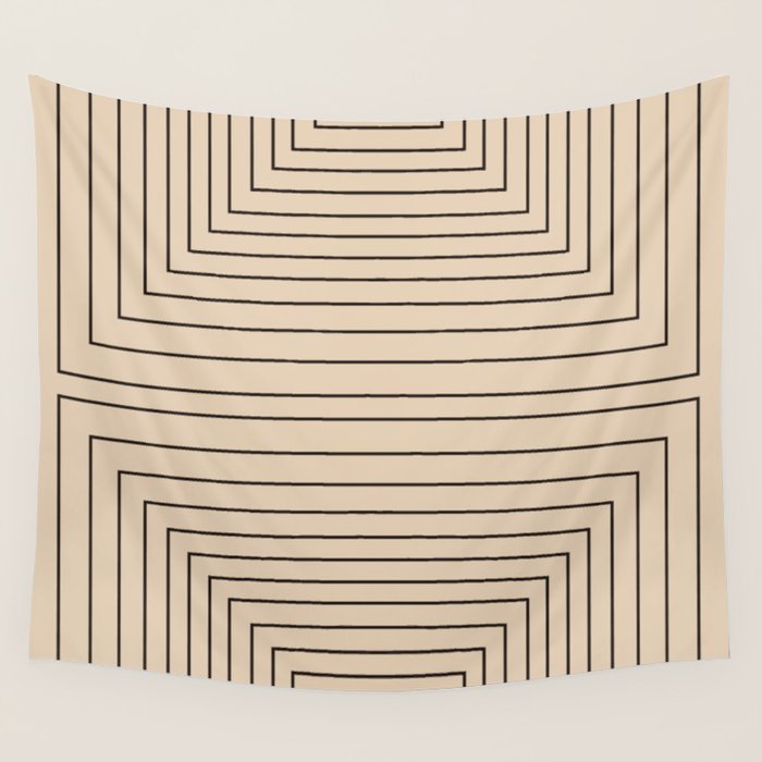 Layers 2 black Wall Tapestry Gallery Image 4