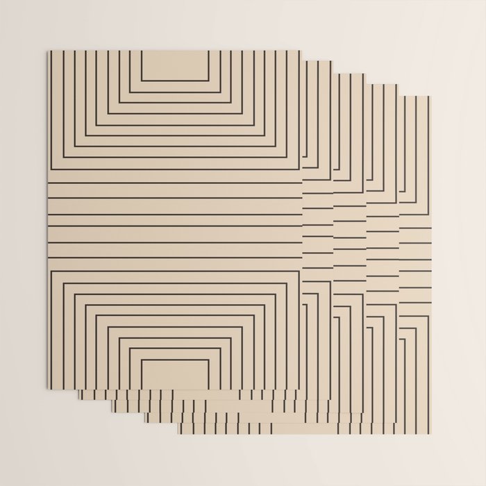 Layers 2 black Wrapping Paper Gallery Image 3