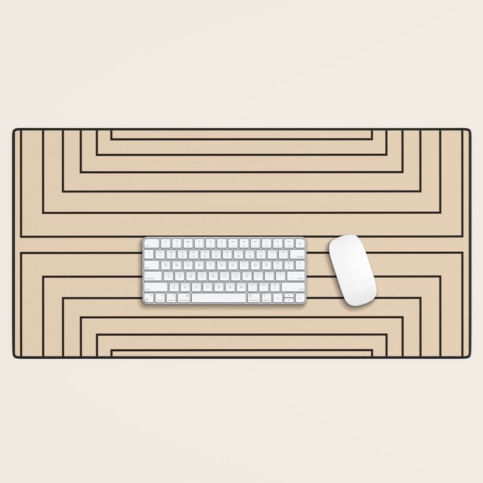 Layers 2 black Desk Mat Gallery Image 1
