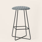 Bows & Ribbons Pattern LXI Neutral Grey Stool Gallery Image 1