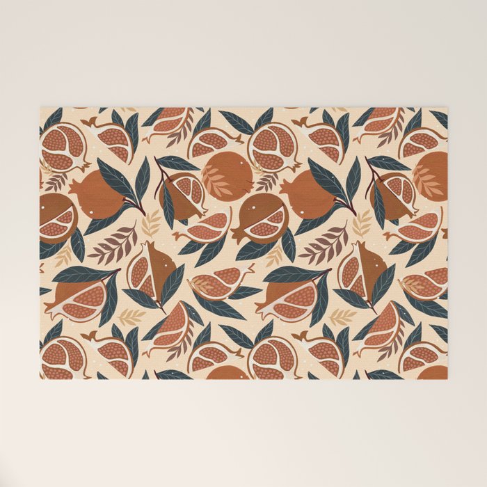 Pomegranate - Terracotta Welcome Mat Gallery Image 1