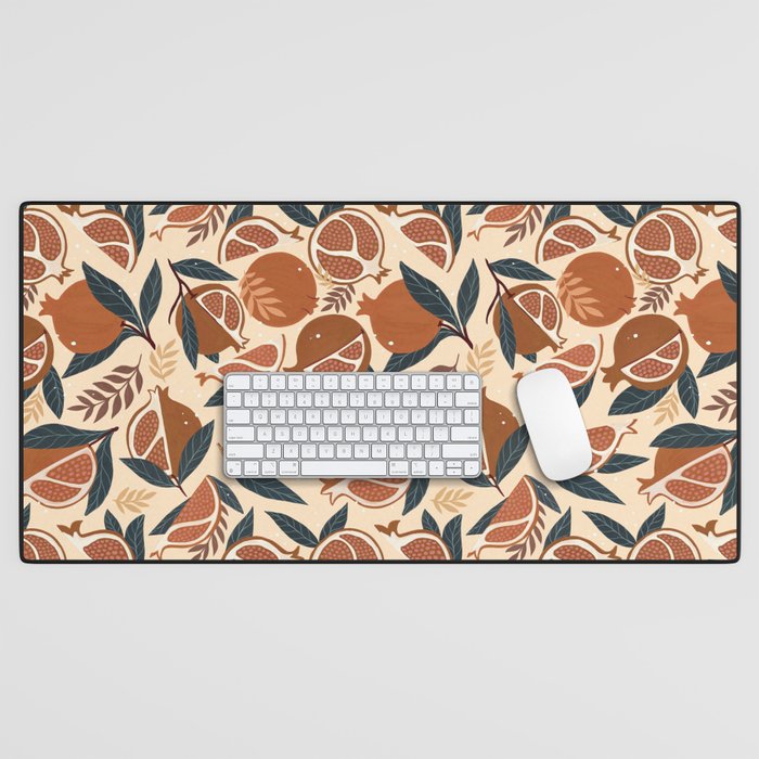 Pomegranate - Terracotta Desk Mat Gallery Image 1