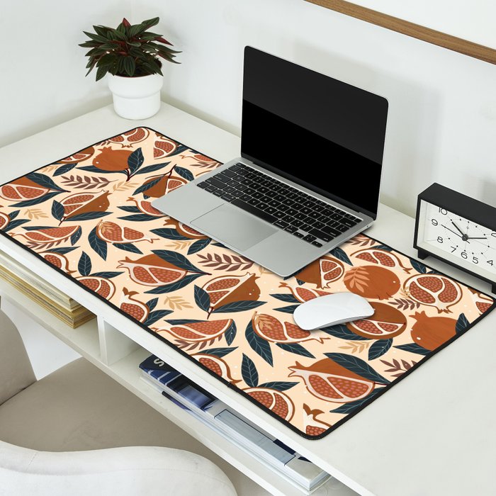 Pomegranate - Terracotta Desk Mat Gallery Image 2