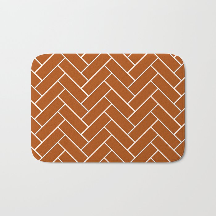 Tiles (Rust) Bath Mat Gallery Image 1