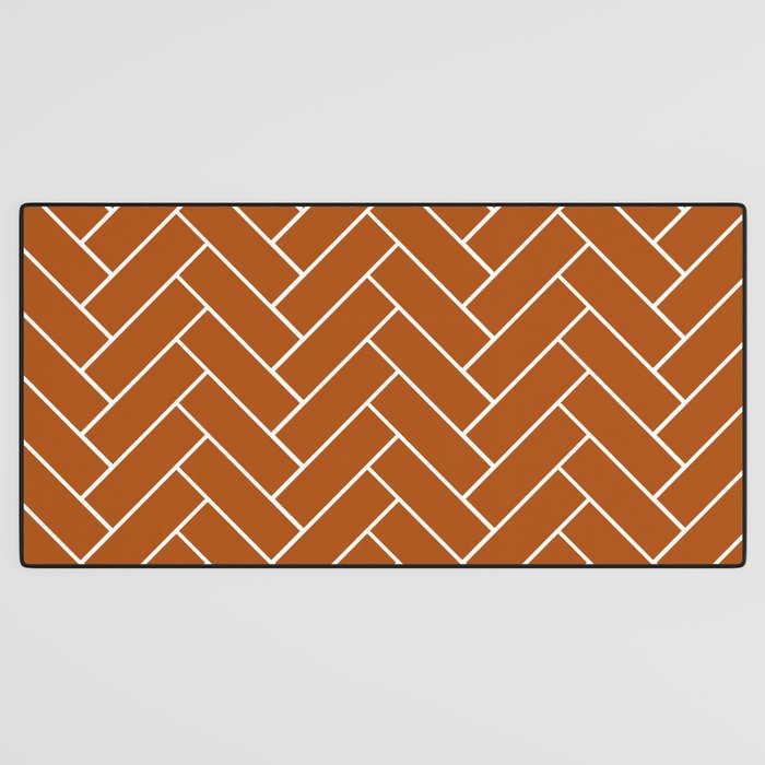 Tiles (Rust) Desk Mat Gallery Image 3