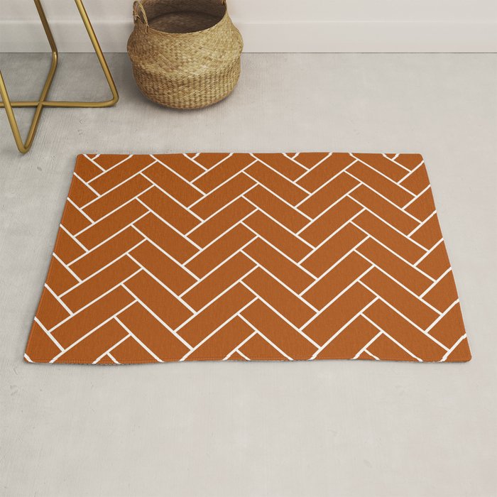 Tiles (Rust) Rug Gallery Image 1