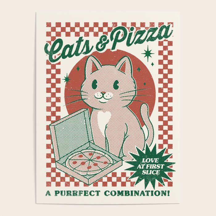 Cats and Pizza Poster Gallery Image 1