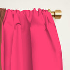 Mid-Century Modern Abstract Palm Springs Eclectic Pattern in Pink Brown Orange Window Curtain Gallery Image 2