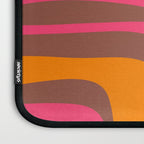 Mid-Century Modern Abstract Palm Springs Eclectic Pattern in Pink Brown Orange Laptop Sleeve Gallery Image 3