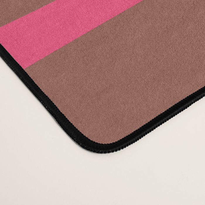 Mid-Century Modern Abstract Palm Springs Eclectic Pattern in Pink Brown Orange Desk Mat Gallery Image 4
