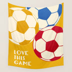 Love This Game - Football Illustration Wall Tapestry Gallery Image 4