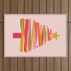Ribbon Christmas Tree - candy Outdoor Rug Gallery Image 1