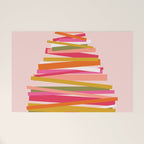 Ribbon Christmas Tree - candy Welcome Mat Gallery Image 1