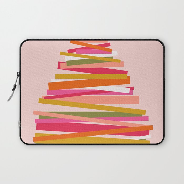 Ribbon Christmas Tree - candy Laptop Sleeve Gallery Image 1