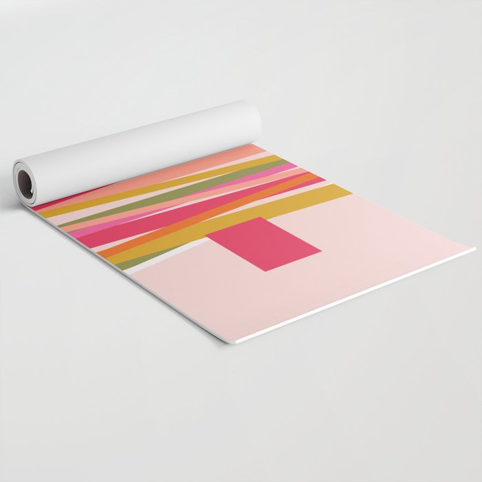 Ribbon Christmas Tree - candy Yoga Mat Gallery Image 2