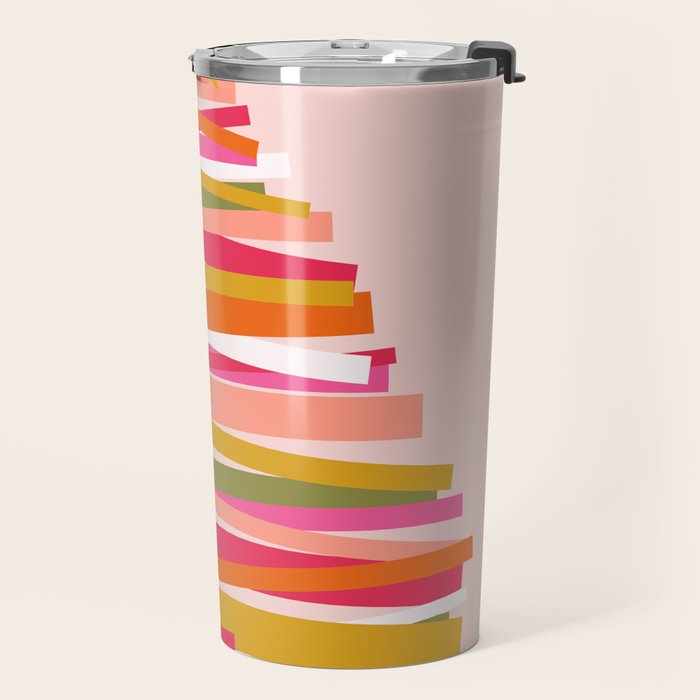 Ribbon Christmas Tree - candy Travel Mug Gallery Image 2