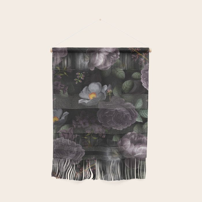 Mystic Moon Night Roses Botanical Flower Garden Wall Hanging Gallery Image 1