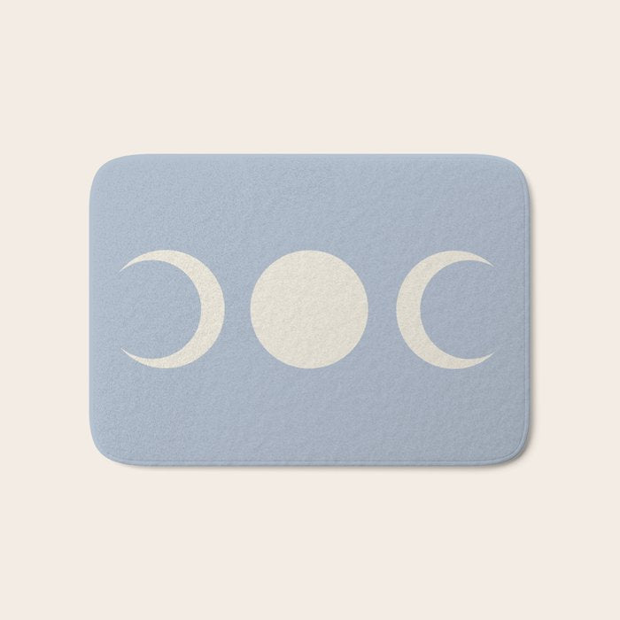 Moon Minimalism - Blue Bath Mat Gallery Image 1