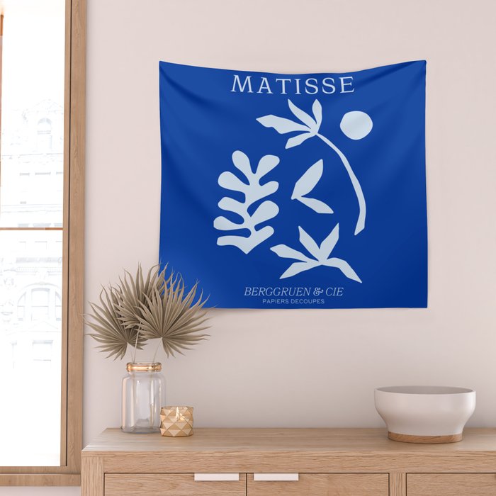 Chathams Blue Collage: Paper Cutouts Matisse Edition  Wall Tapestry Gallery Image 2