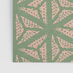 Threaded Geometric Green Peach Poster Gallery Image 3