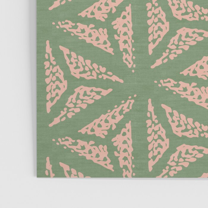 Threaded Geometric Green Peach Poster Gallery Image 3