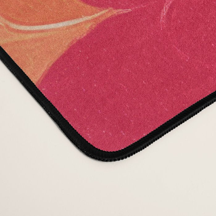 Red Zinnias Desk Mat Gallery Image 4