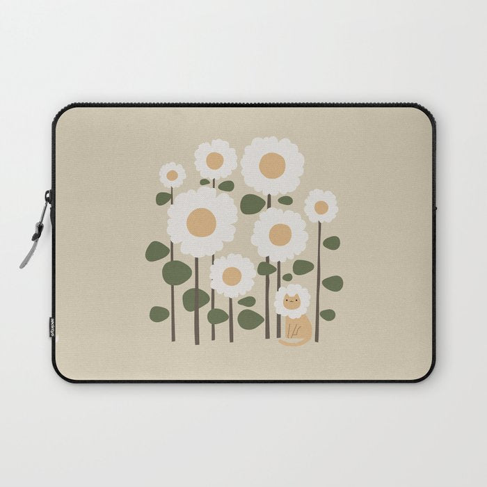 Cat and plant: Catmouflage Laptop Sleeve Gallery Image 1